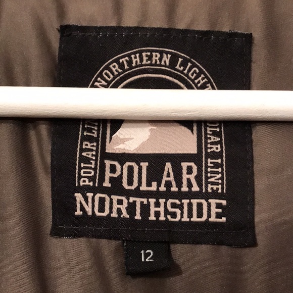 Long winter coat, with real fur and leather on pockets and zipper lining - Picture 4 of 5